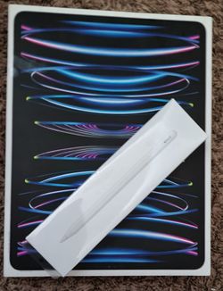Never Used - M2 iPad Pro 12.9 256GB + Apple Pencil 2nd Gen