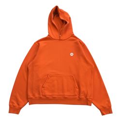 MADHAPPY HOODIE XL MENS ORANGE CORE CLASSICS FLEECE SWEATSHIRT PULLOVER COMFY