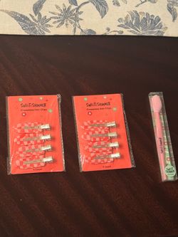 $1 hair clips/ lip scrubber