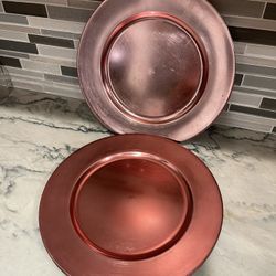 Pink Chargers Set Of 4 