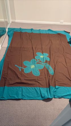 Full/Queen sz DUVET cover - Island style