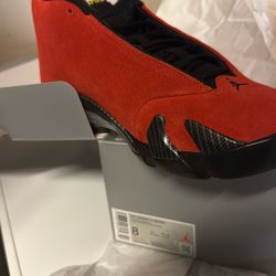 Shoes Jordan 14 Ferrari Red