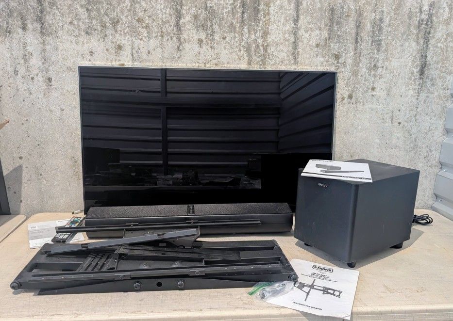 Panasonic LCD TV, Soundbar and Subwoofer