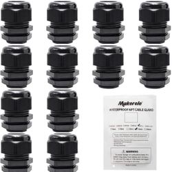 NPT 1”Cable Glands Wire Gland Connector Waterproof Adjustable with Gaskets (20pcs)
