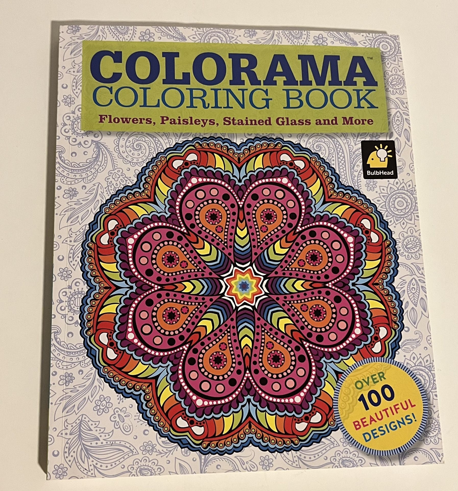 Colorama Coloring Book For Adults Flowers, Paisleys & More As Seen On TV 2015