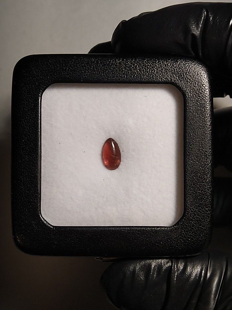 red tourmaline in display