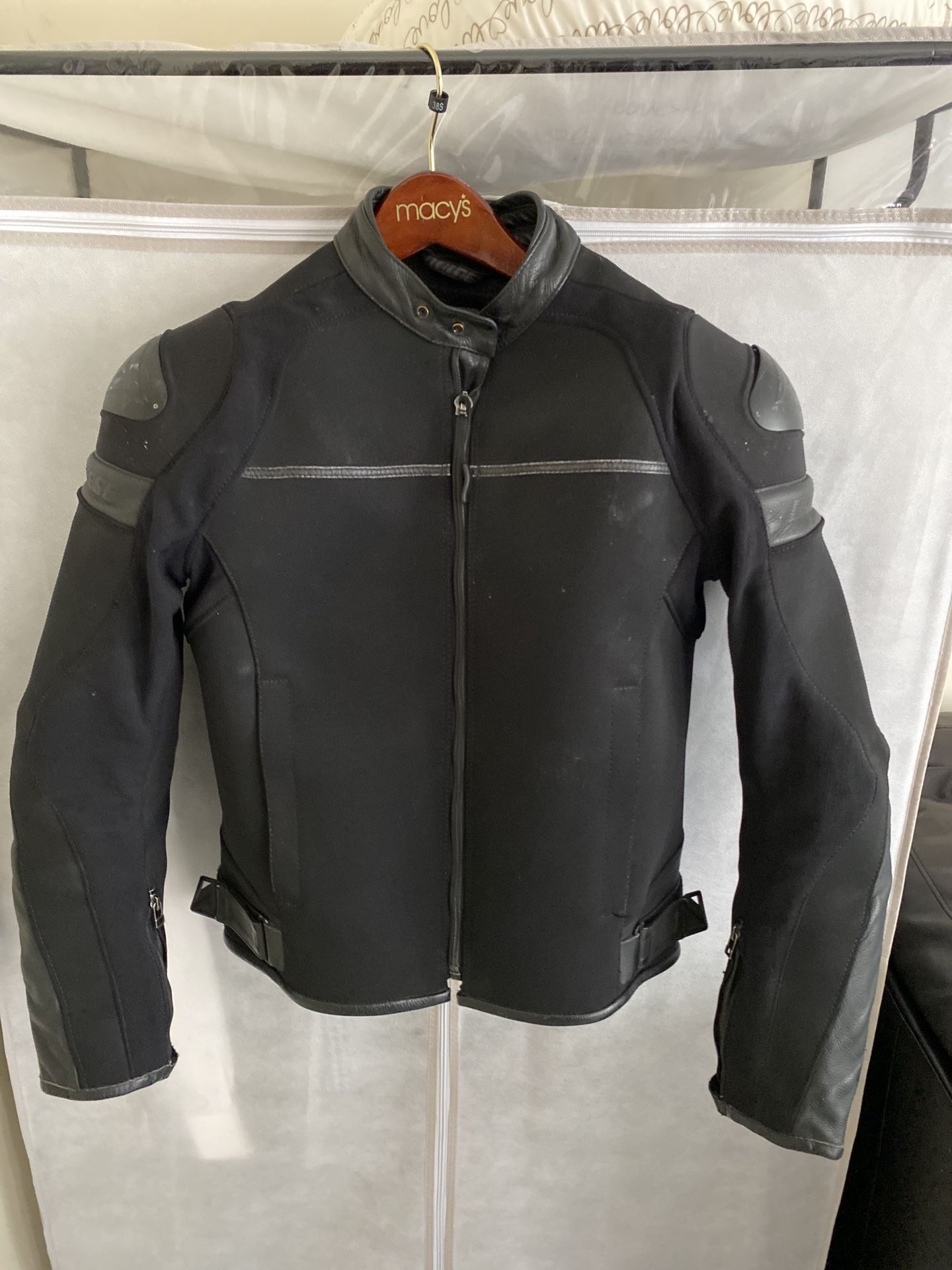 Dainese super stealth black motorcycle jacket