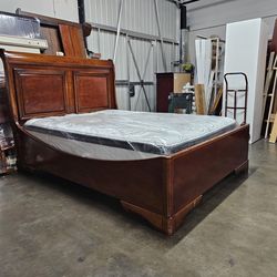 Queen bed and mattress