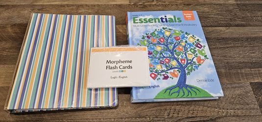 Essentials 1-7 Teacher's Guide, Essentials 1-7 Morpheme Flash Cards, Essentials 1-7 Answer Key Book