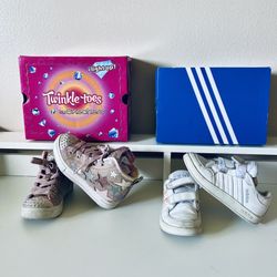 Pair of Girl Sneakers - Size 10