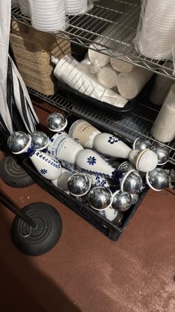 Empty CLASE AZUL bottles