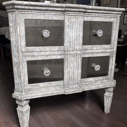 Shabby Chic Luxury Nightstand 