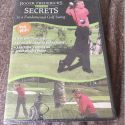 Roger Fredericks Reveals Secrets to a Fundamental Golf Swing SEALED DVD