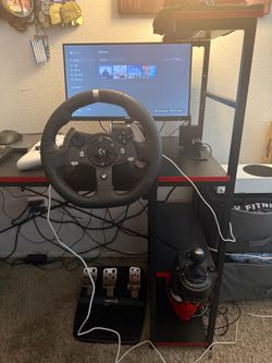 Xbox Series S 500GB Gaming & Racing Setup – 2 Controllers, Logitech Wheel, JBL Speaker, Keyboard & Mouse