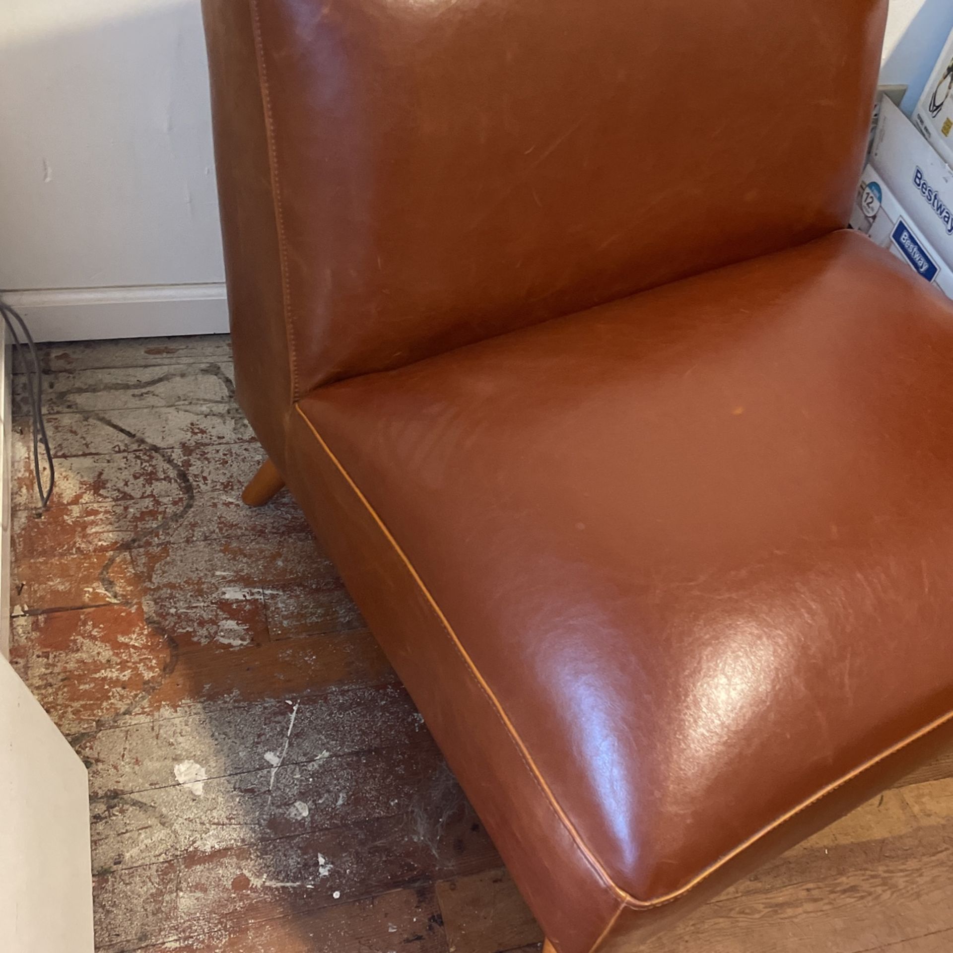 Huxley Cognac Mid Century Armless Chair for Sale in West Sacramento CA OfferUp