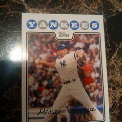 Mariano Rivera Signed Baseball Card