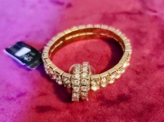 VINTAGE CRYSTAL BRACELET AND EARRINGS