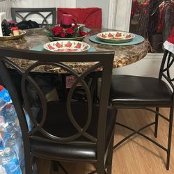 Bar Stool Kitchen Table Set