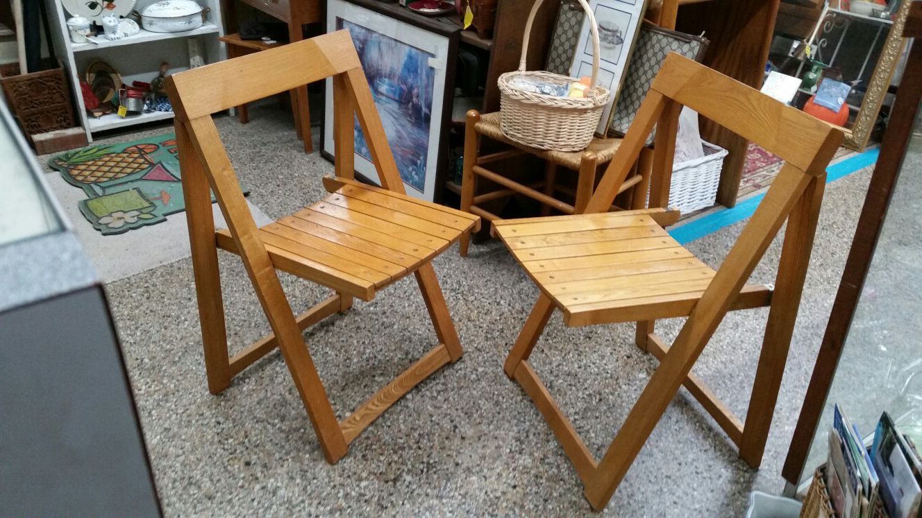 Pierangela d'Aniello & Aldo Jacober for Bazzani Trieste folding chairs