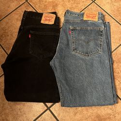 Levi’s Jean’s Size 36x30.  / 2 X $50 