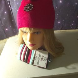 Knit Beanie Hat Girls Sz. New