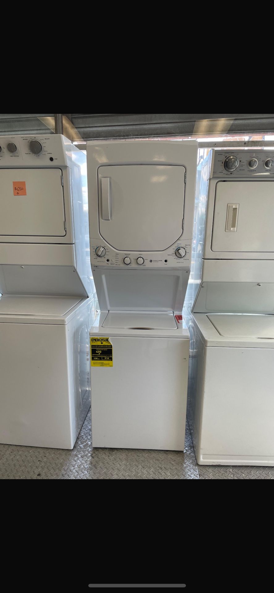 GE 24” Gas Stackable-Washer And Dryer