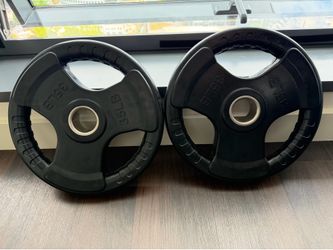 Pair of 35 lb Olympic Grip Weight Plates