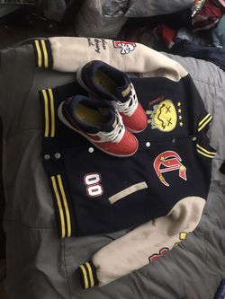 Navy Red And Yellow Air Forces With Matching Jacket
