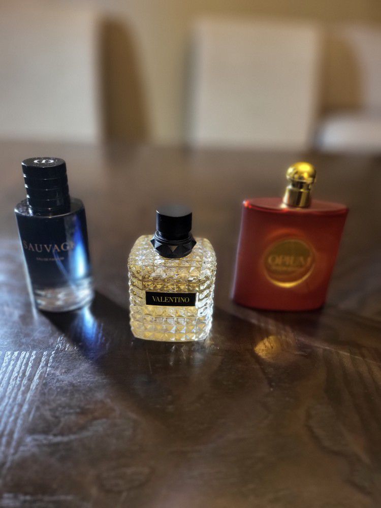 Designer Perfumes collections!
Authentic! Name brands [ Savage,  opium, valentino Donna]
Luxury ✨️ 
 