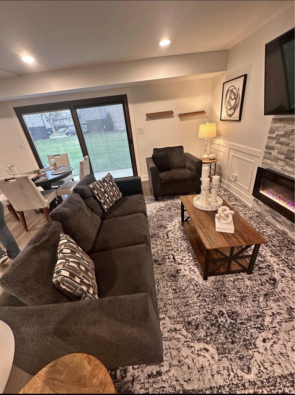 Couch With Arm Chair.