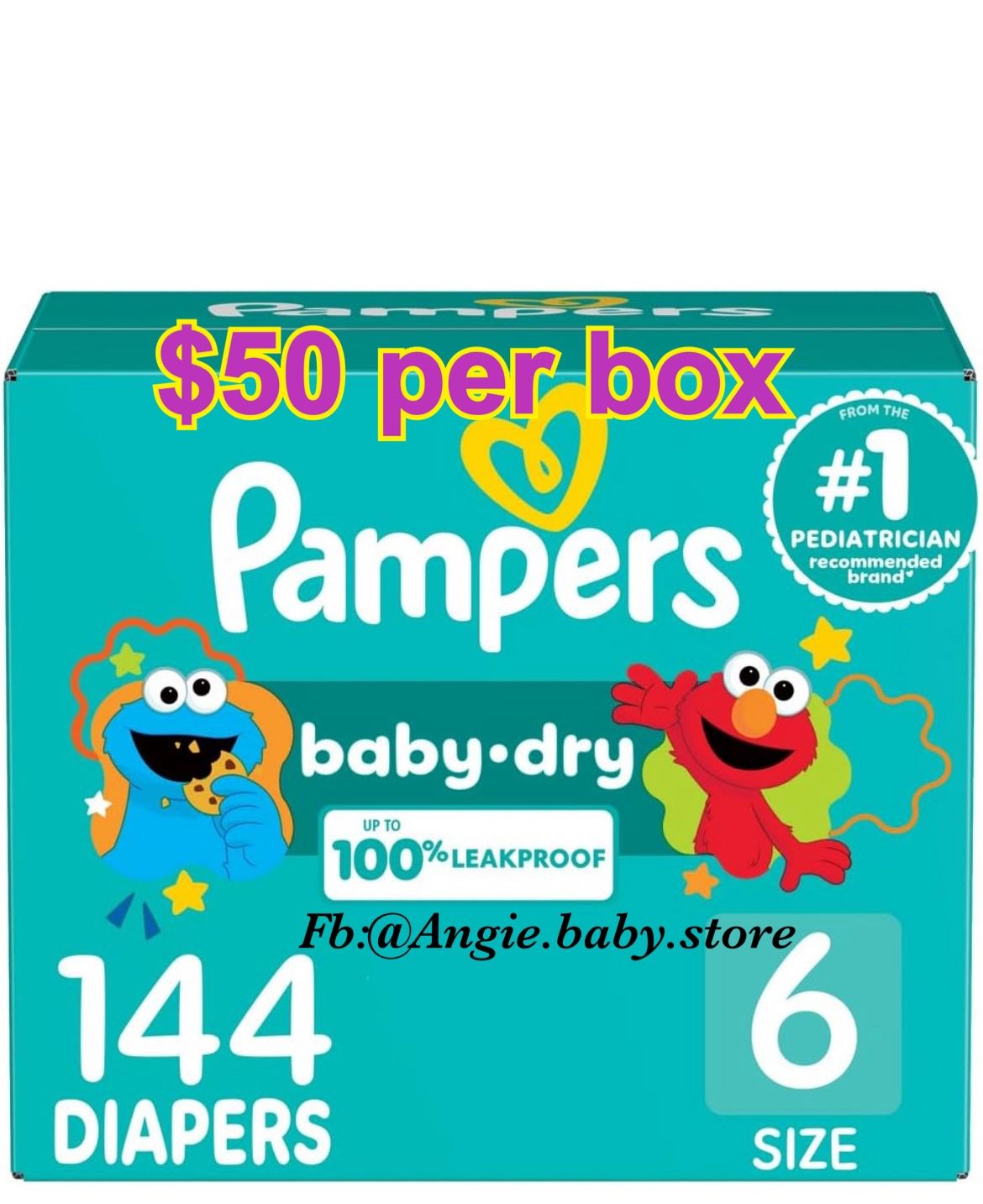 Pampers Baby Dry Size 6 Jumbo Box