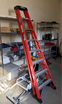 8 ft. Fiberglass Step Ladder (12 ft. Reach Height) with 300 lb. Load Capacity Type IA Duty Rating