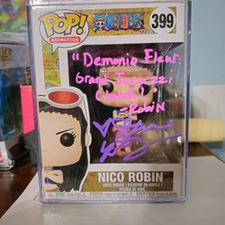 One Piece Nico Robin Funko Pop Signed 