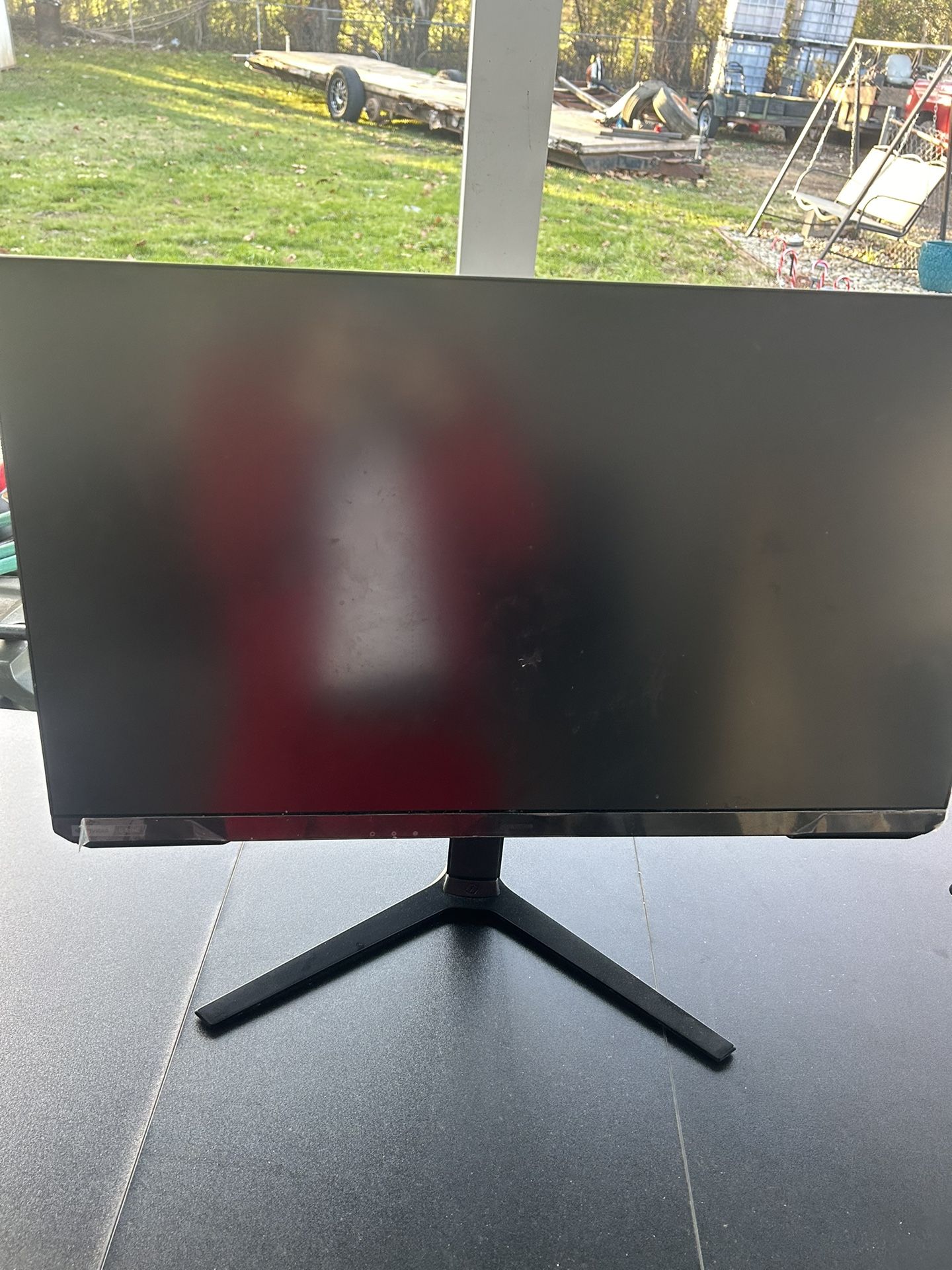 Gaming Monitor And Desk