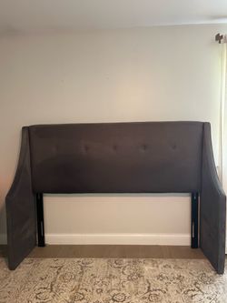 Wingback headboard and California King Bed Frame
