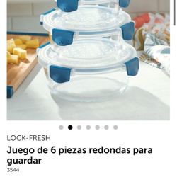 Juego De 6 Piezas Redondas Para Guardar