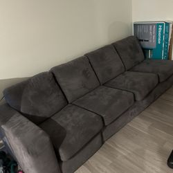 Gentle Used Charcoal, Gray Couch Couch