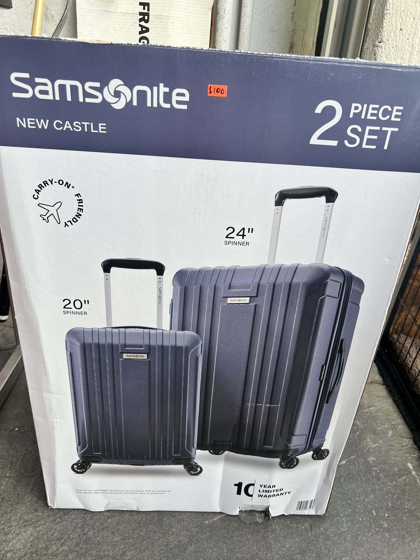 Samsonite New Castle Hardside Spinner Luggage 2-Piece Set