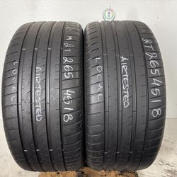 2 Tires 265 45 18 Bridgestone Potenza Sport Like New No Repairs