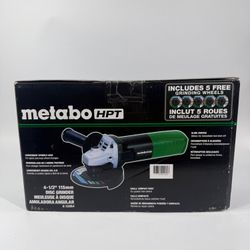 New Metabo HPT G 12SR4 120V Disc Grinder