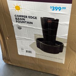 Copper Edge Basin Foutain