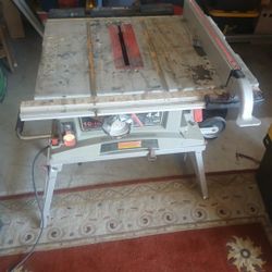 Craftman 10"Table Saw , 13" Hitachi Planner, Delta Bandsaw, Vintage Craftsman Drill Press