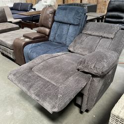 New! Extra Comfort Power Recliner, Recliner Chair + Center Console With Cupholders And Ottoman, USB Charger Recliner Chair, Recliner, Sofa Recliner