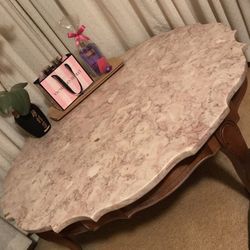 40” Heavy Marble Top Coffee Table