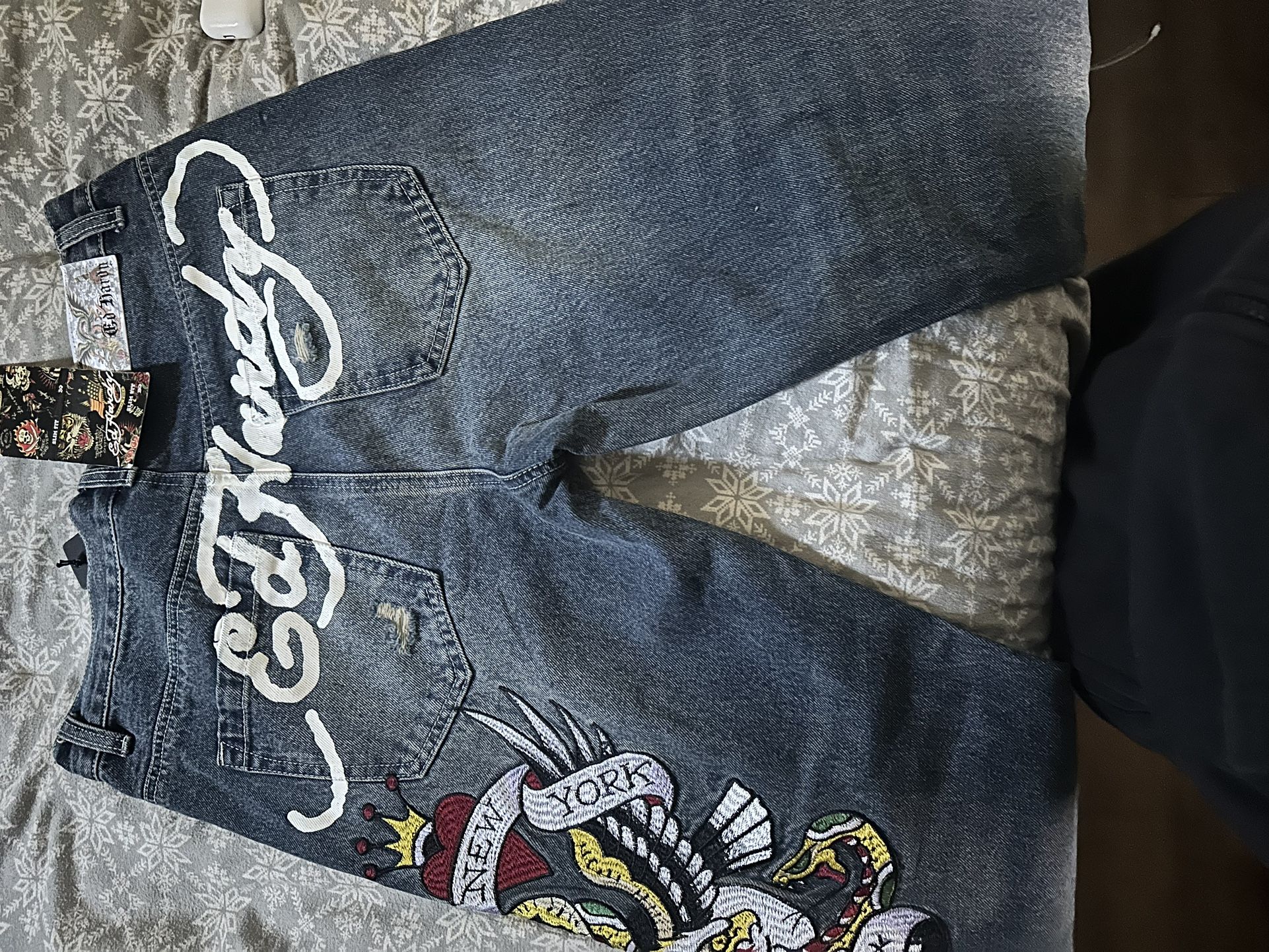 Ed hardy navy jeans