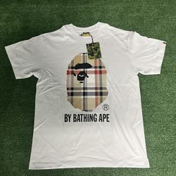 Bape “White Burberry” Tee’s