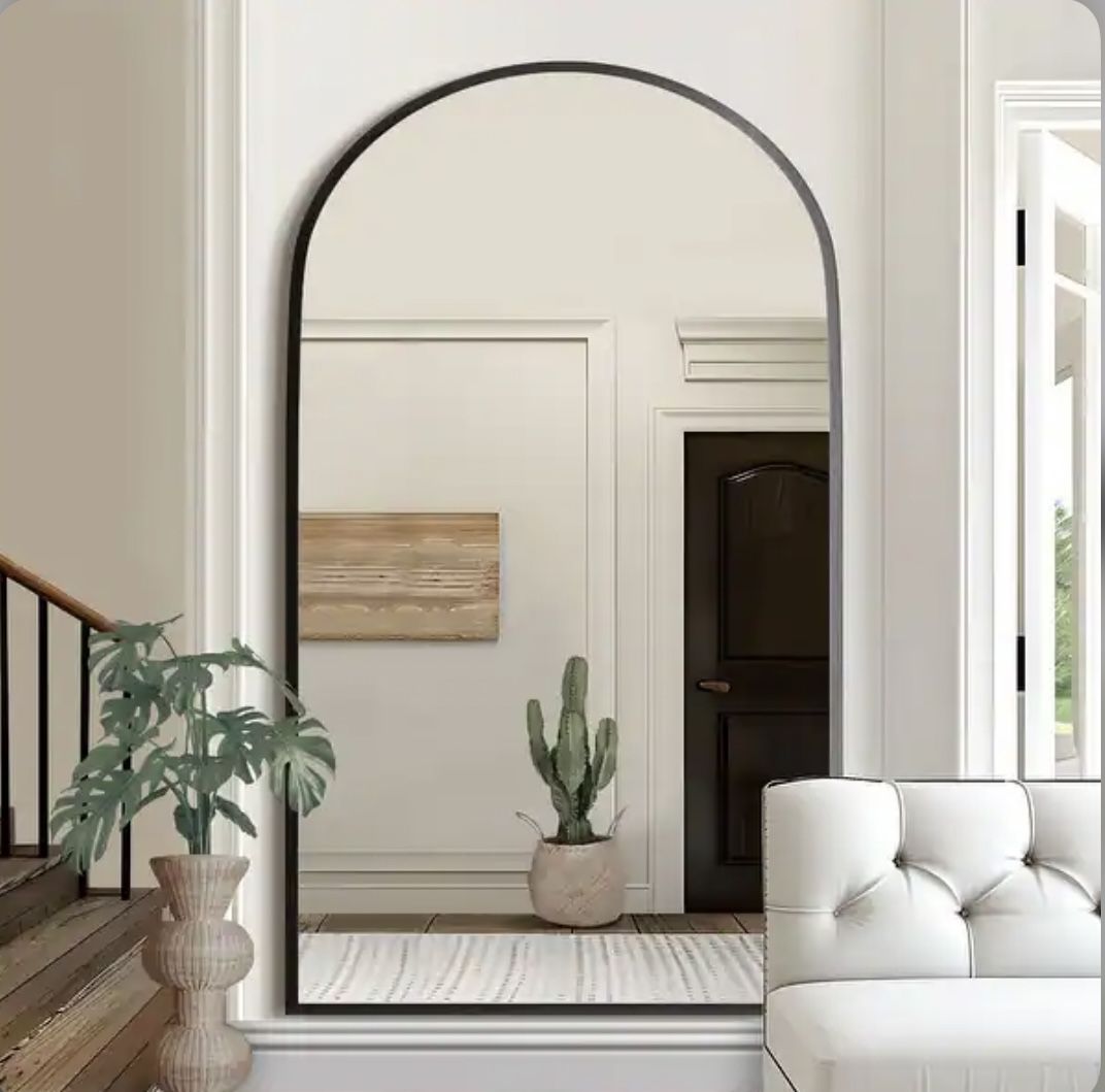 MIRROR - 79” x 39” Extra Large Full Length Arch Mirror