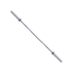 Sporzon! Weightlifting Solid Olympic Barbell, 2 Inch, 7 Ft,  45 LBS, chrome, Strength training, Muscle training, fitness, exercise 