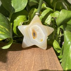 Druzy Agate Crystal Star