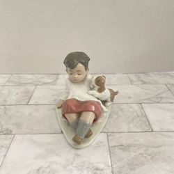 Lladro Monaguillo Con Perri “Taking Time”